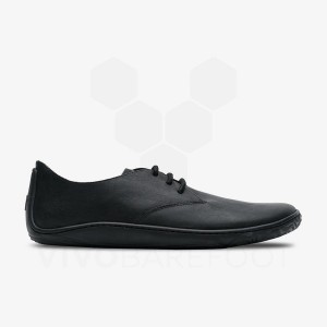 Vivobarefoot Addis Oxford Muške Lifestyle Cipele Crne | HR143ZD