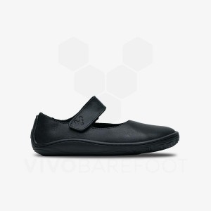 Vivobarefoot Addis Wyn Dječje Cipele Crne | HR381VJ