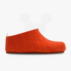 Vivobarefoot MIM Felt Muške Papuce Narančaste | HR160IR
