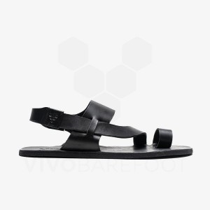 Vivobarefoot Opanka Sandal Ženske Lifestyle Cipele Crne | HR306SZ