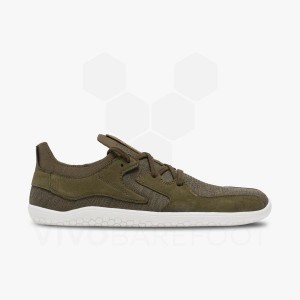 Vivobarefoot Primus Asana II Muške Lifestyle Cipele Maslinasto Zelene | HR136GY