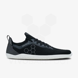 Vivobarefoot Primus Lite Knit Muške Cipele Za Trčanje Na Cesti Obsidijanske | HR050OB