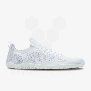 Vivobarefoot Primus Lite Knit Muške Cipele Za Trčanje Na Cesti Bijele | HR052MM