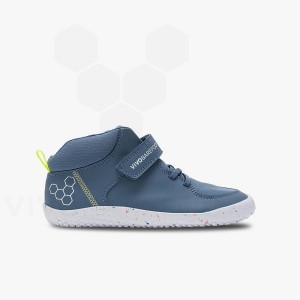 Vivobarefoot Primus Ludo Hi Juniors Dječje Cipele Indigo | HR413PV
