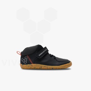 Vivobarefoot Primus Ludo Hi Preschool Dječje Cipele Obsidijanske | HR408UK
