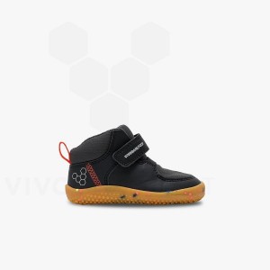 Vivobarefoot Primus Ludo Hi Toddlers Dječje Cipele Obsidijanske | HR406WH