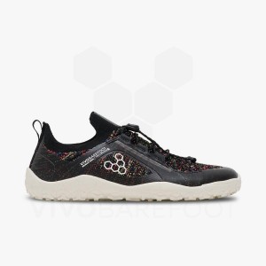 Vivobarefoot Primus Trail Knit FG Ženske Trail Tenisice Crne | HR242EI