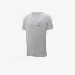 Vivobarefoot Rapanui Naturally Coloured T-shirt Ženske Majice Sive | HR342IR
